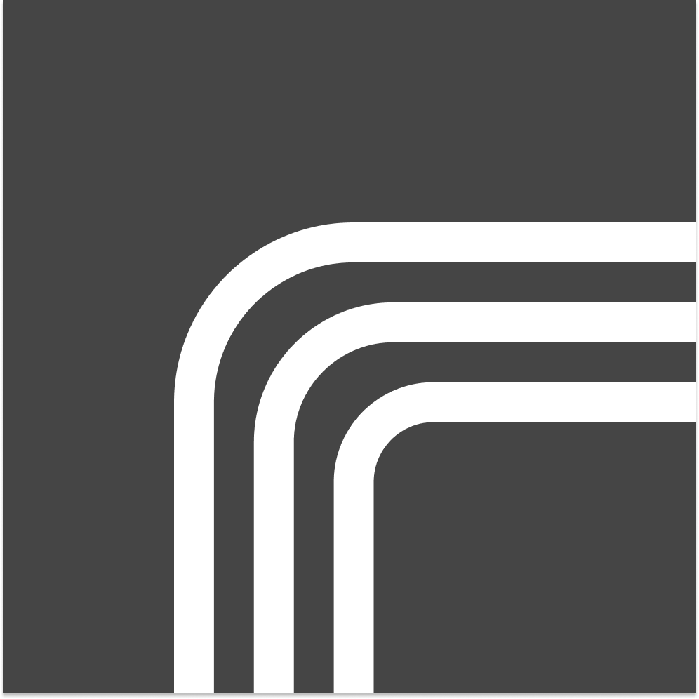 Brand identity element in grey
