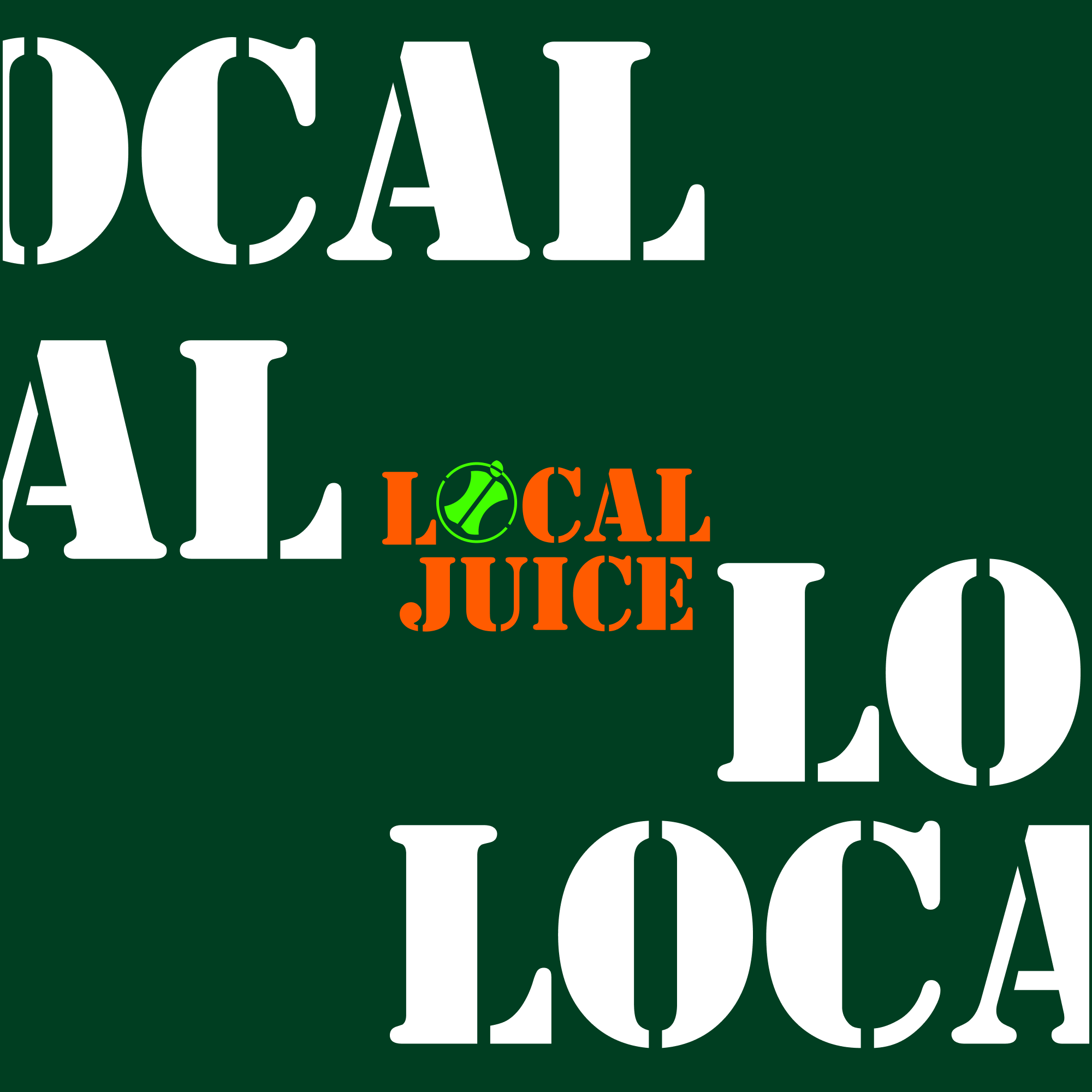 Logo & visual identity for Local Juice in Toronto and GTA